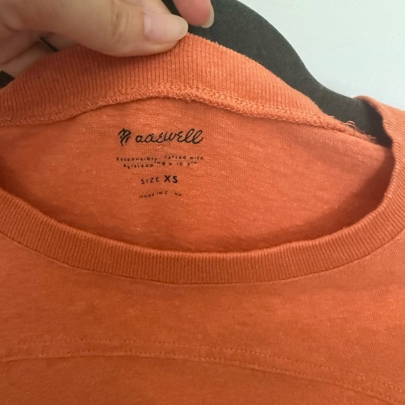 Madewell Relaxed Tee Women's Orange T-Shirt - Picture 2 of 3